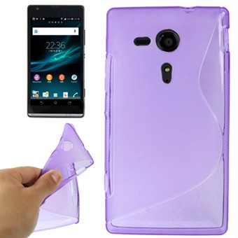 Cover fra S-Line til Xperia SP (Lilla)