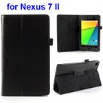 Deluxe Case til Nexus 7 2 - Læder (Sort)