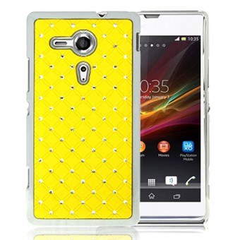 Bling Cover til Xperia SP (Gul)